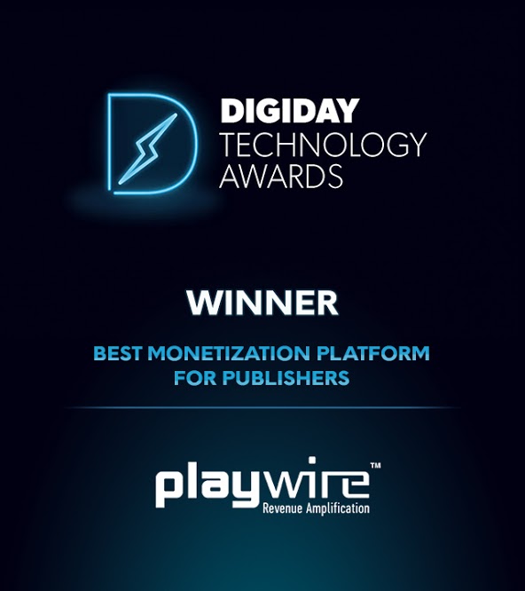 Playwire Wins 2020 Digiday Technology Award for Best Monetization Platform
