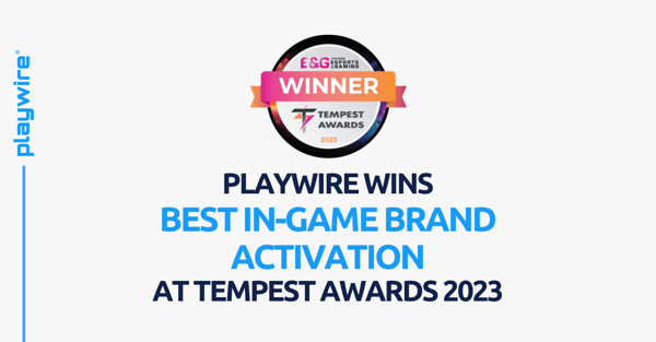 Playwire Wins “Best In-Game Brand Activation” at Tempest Awards 2023