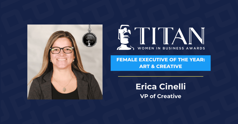 Playwire's VP of Creative, Erica Cinelli, Wins the TITAN Women in Business Award for Female Executive of the Year in Art & Creative