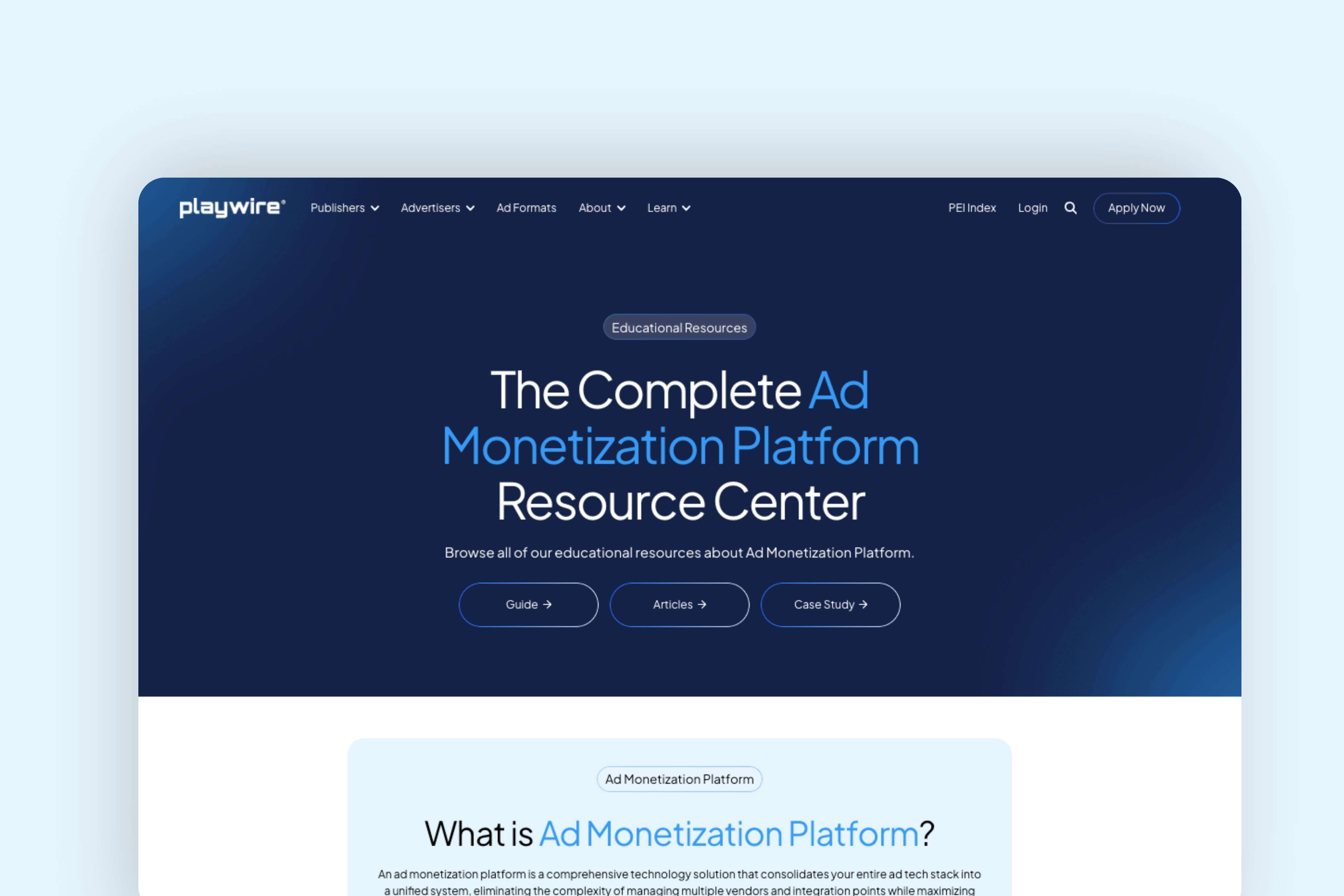 The Complete Ad Monetization Platform Resource Center