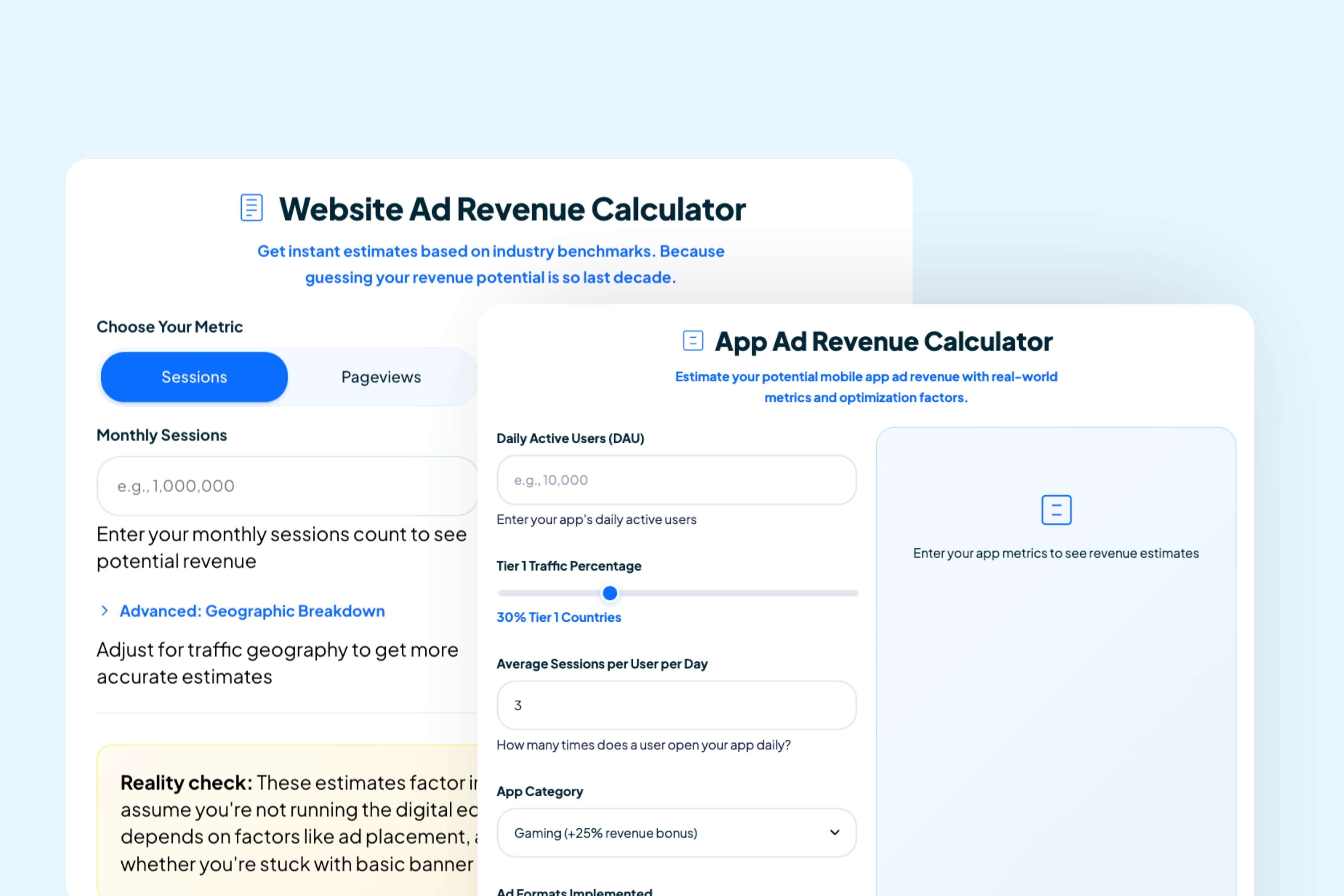 Ad Revenue Estimator: What Your Website or App Can Really Make