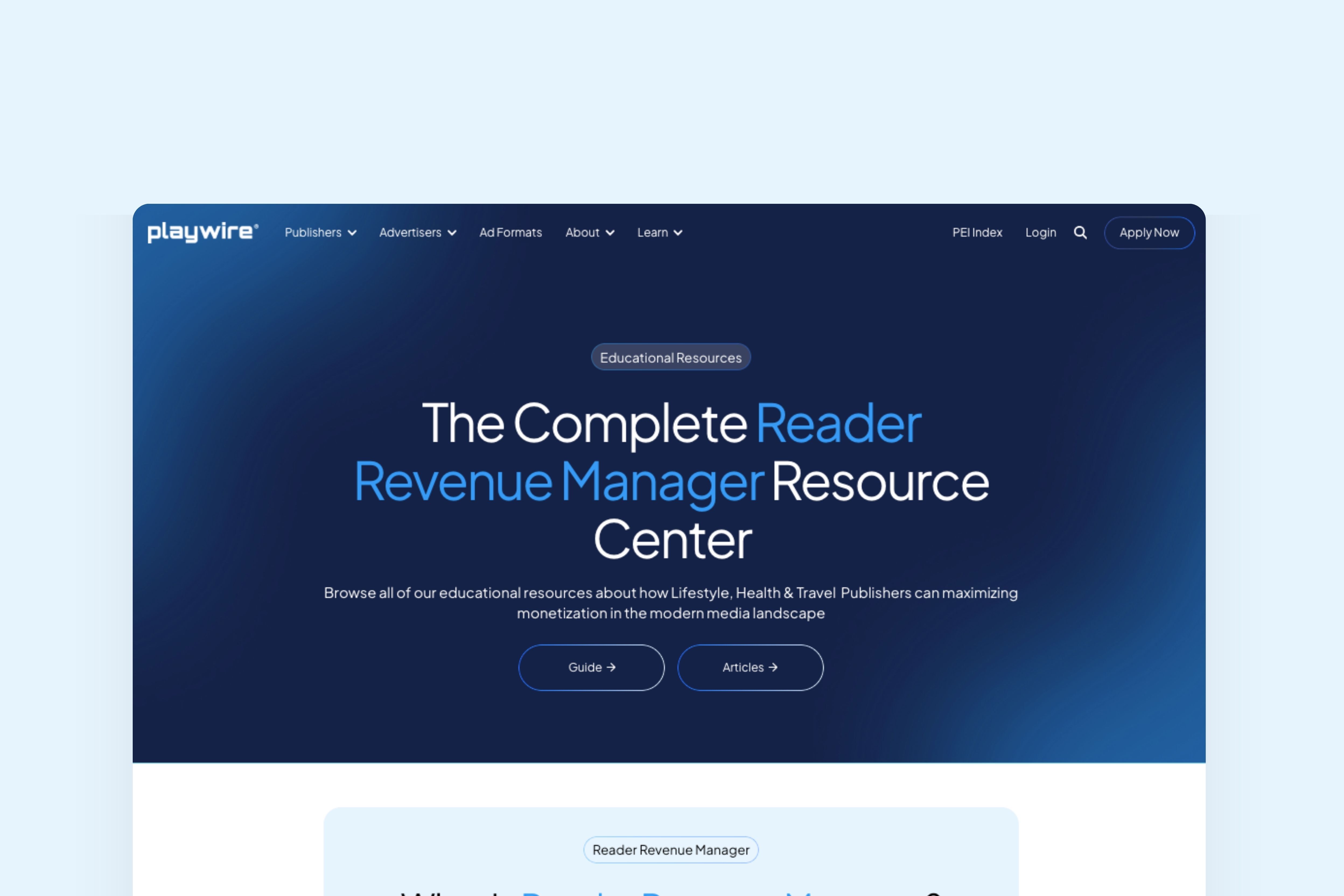 The Complete Reader Revenue Manager Resource Center